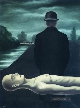  ein - die Gedanken des einsamen Spaziergängers 1926 René Magritte